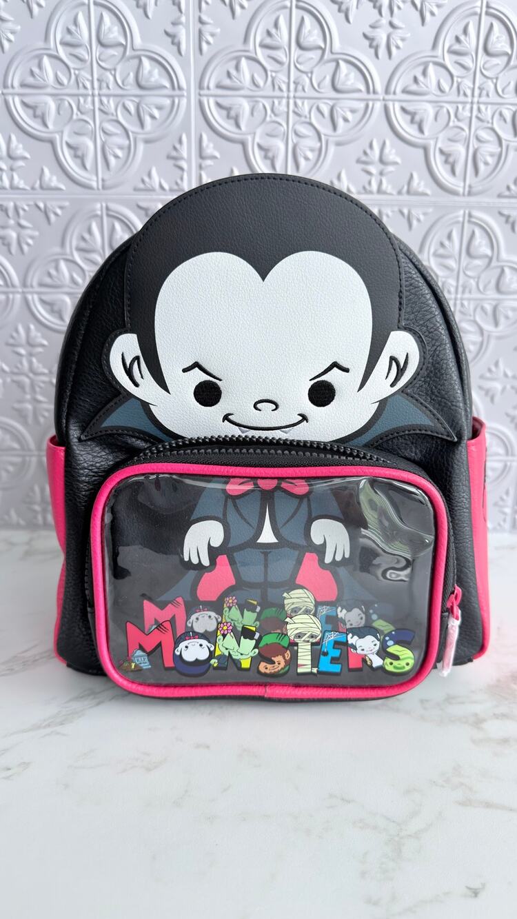 Universal Studios Dark Universe Bitty Monsters Mini Backpack NWT